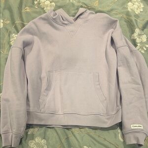 Calvin Klein Women's Light Purple Hoodie Performance Sweatshirt